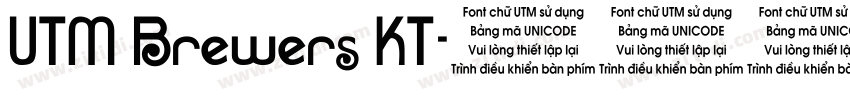UTM Brewers KT字体转换